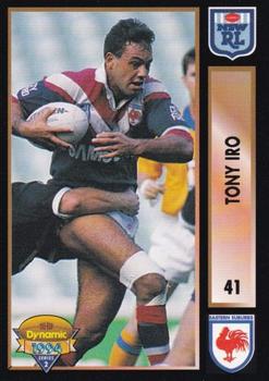 1994 Dynamic Rugby League Series 2 #41 Tony Iro Front